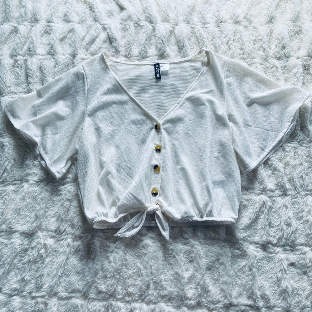 H&M beige/cream blouse size S